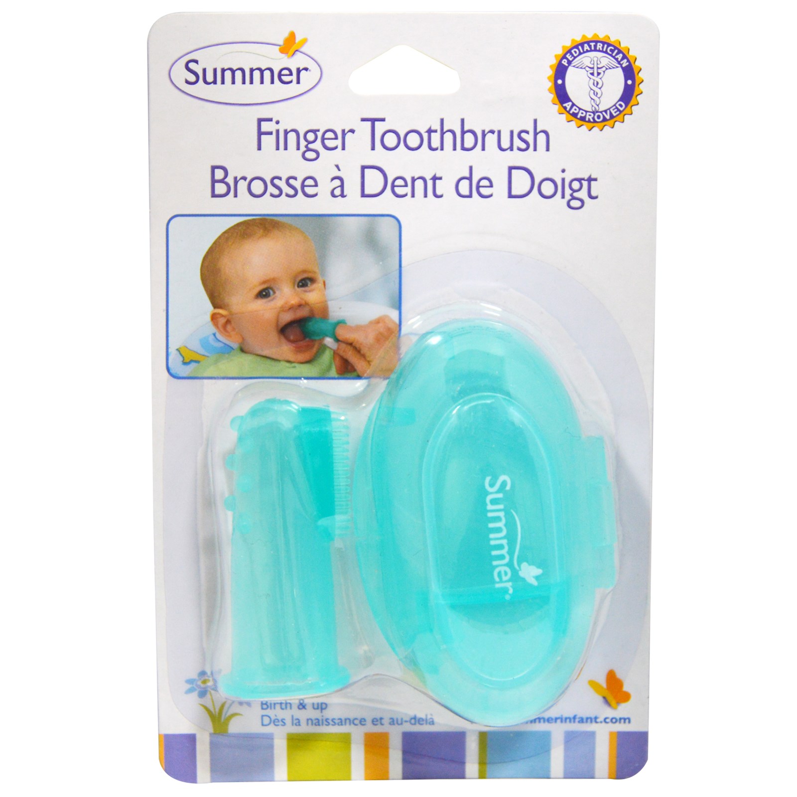 Bàn chải xỏ ngón Summer SM14414 an toàn hơn với răng bé